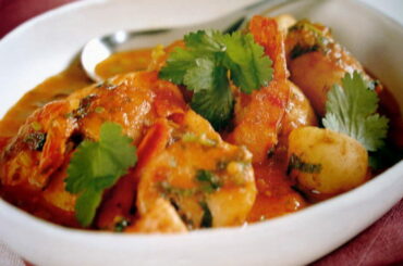 Prawn and New potato stew