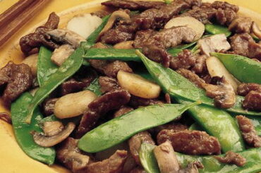 Stir-Fried Beef with Sugar Peas