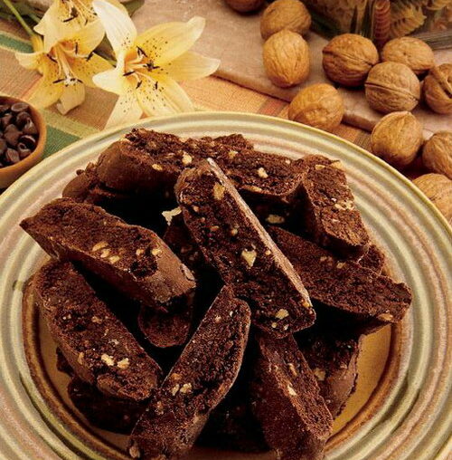 Double Chocolate Walnut Biscotti