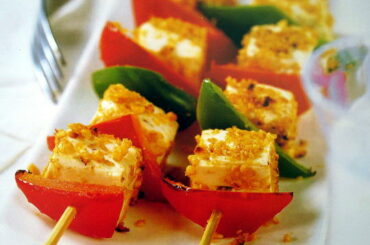 Tofu and Pepper Kebabs
