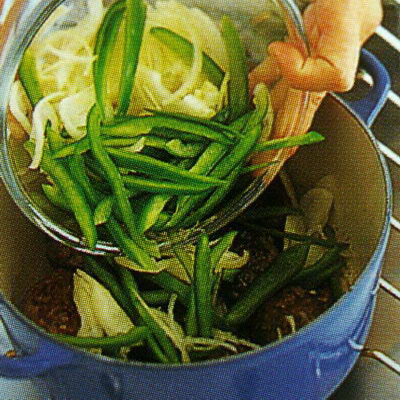 Beef Patties with Onions and Peppers