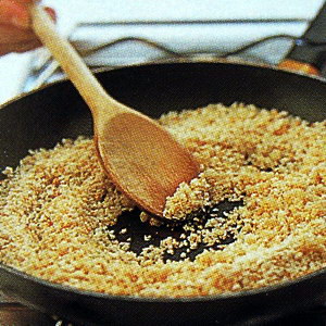 Cauliflower with Garlic Crumbs 