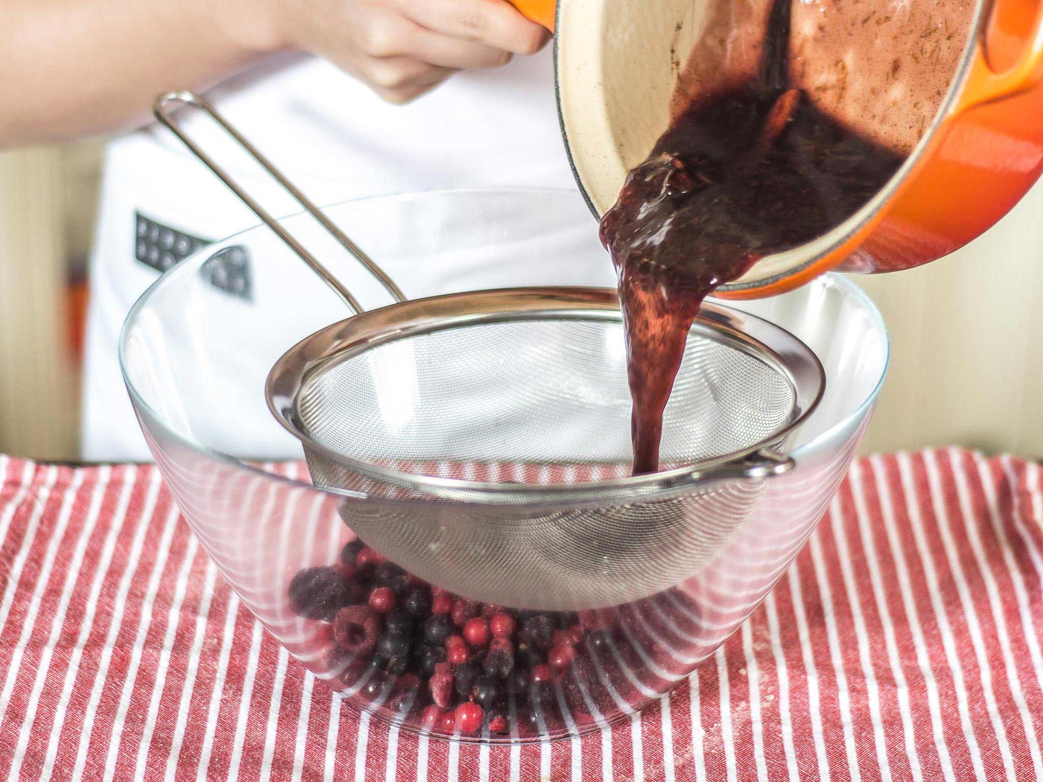 Berlin inspired red berry compote