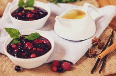 Berlin inspired red berry compote