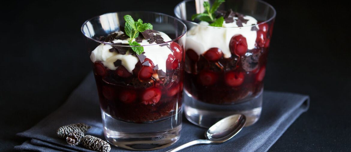 Black Forest Cake in a glass