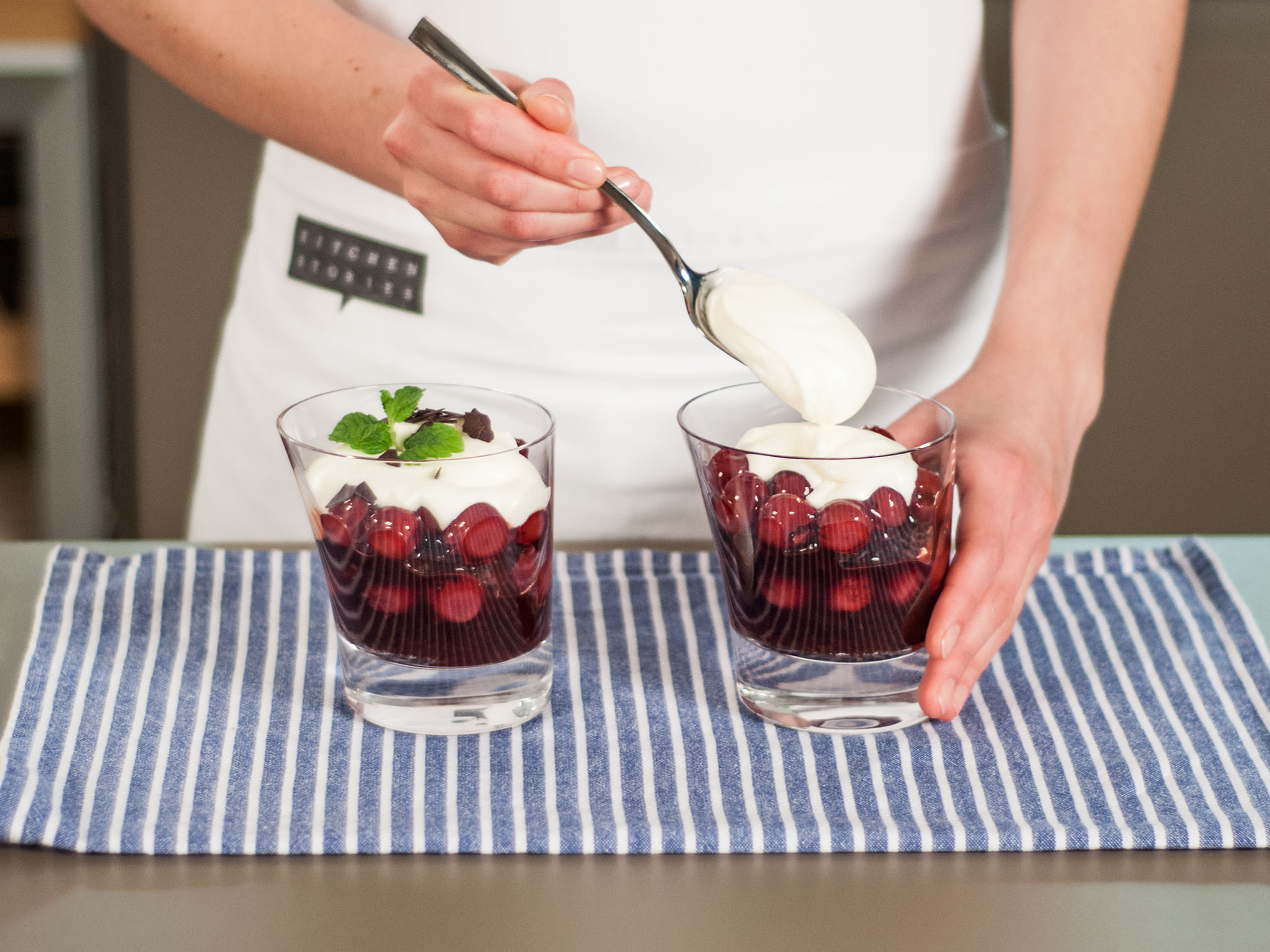 Black Forest Cake in a glass