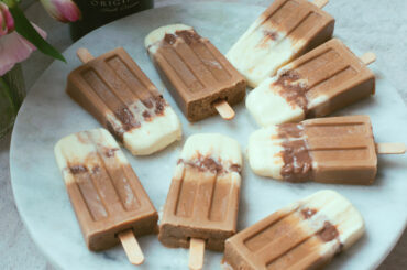 Boozy chocolate and coffee iced lollies
