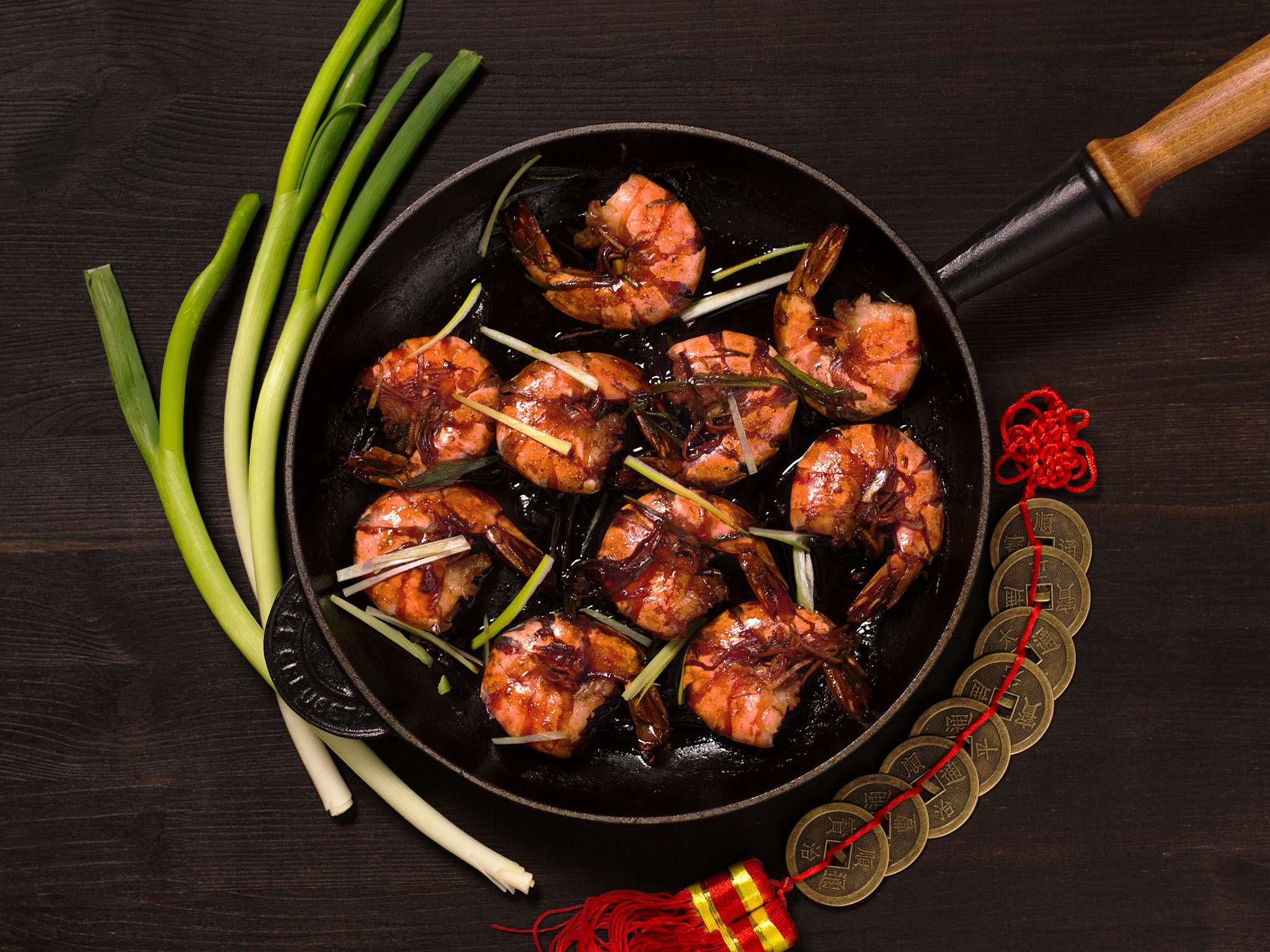 Braised large shrimp Braised large shrimp