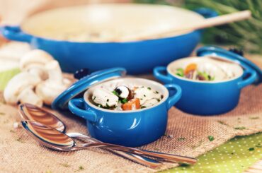 Chicken fricassee with young vegetables