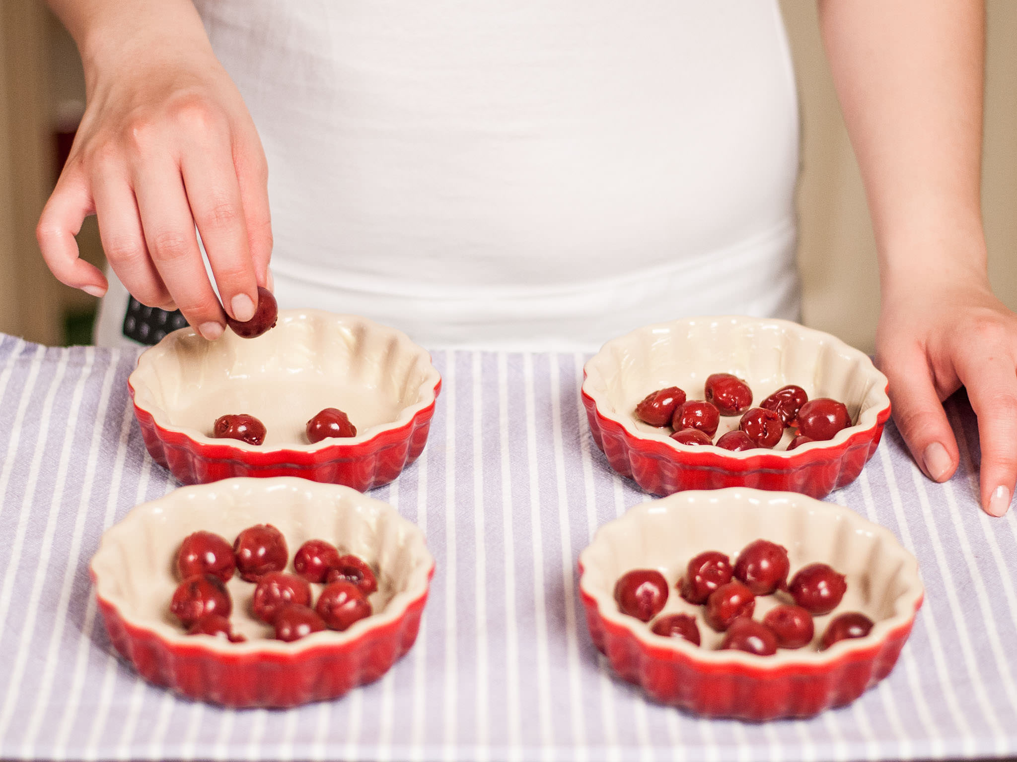 Clafoutis with cherries