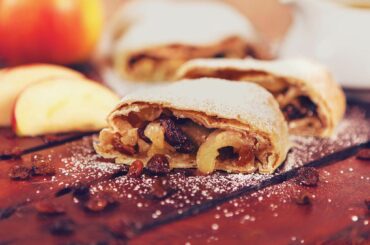 Classic apple strudel