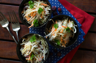 Coleslaw with cranberries