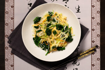 Colorful chiffonade salad