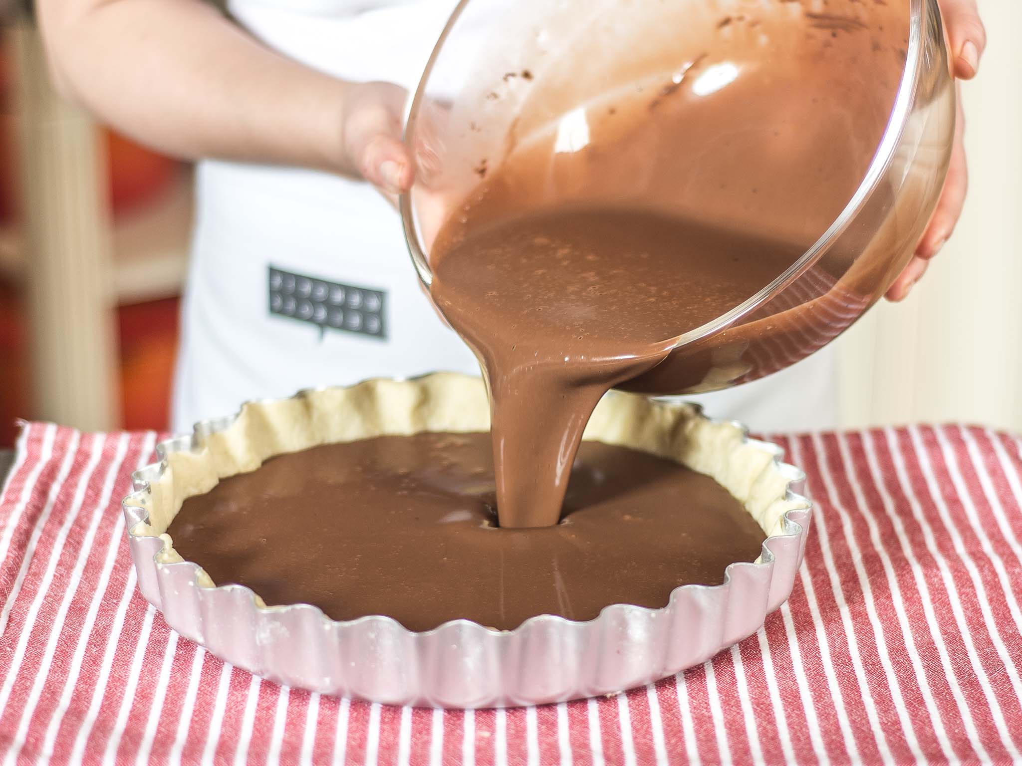 Double chocolate tart