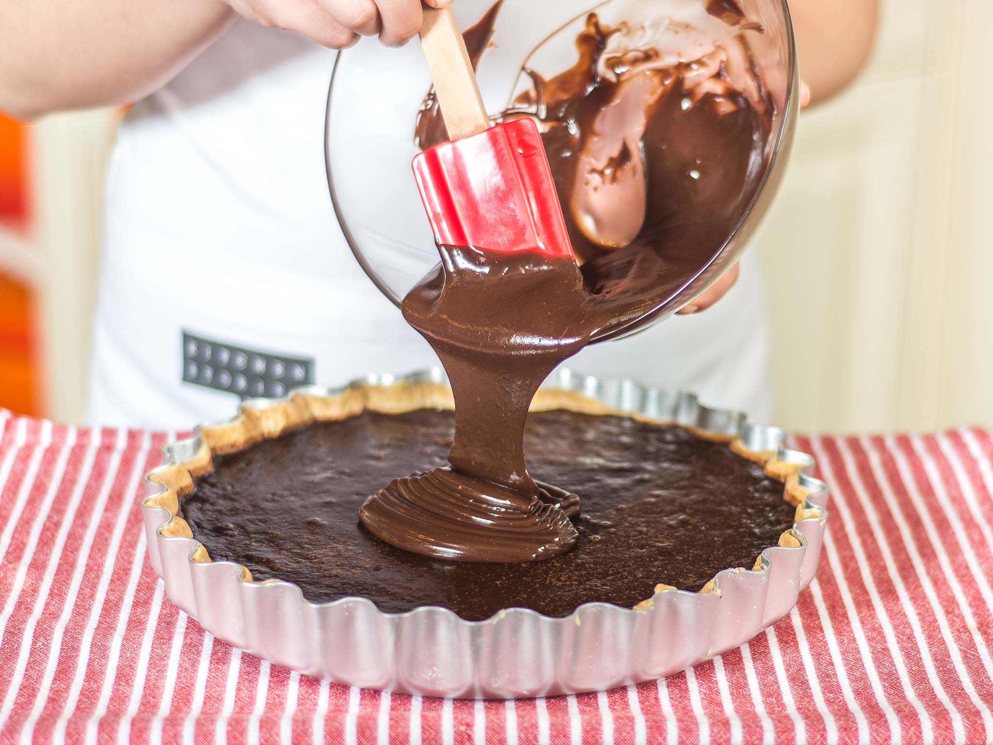 Double chocolate tart