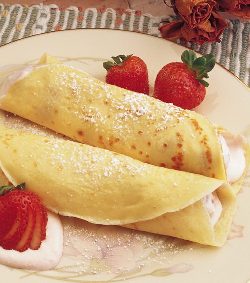 Crepes with Strawberries