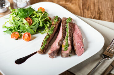 Flank steak with Chimichurri