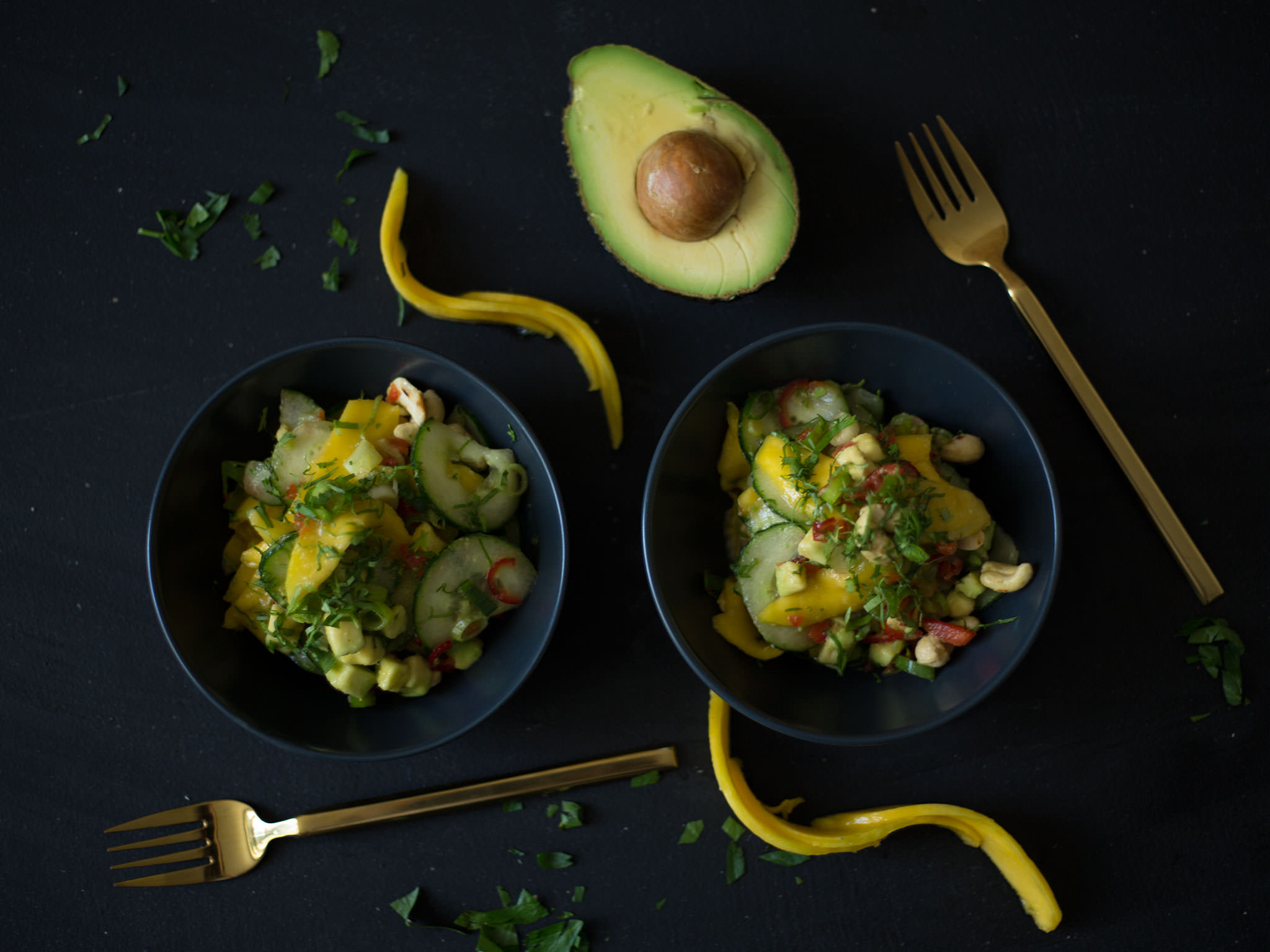 Fresh avocado and mango salad Fresh avocado and mango salad
