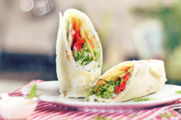 Fresh mango mint wrap