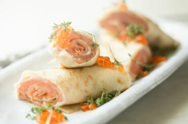 Garden cress crepes