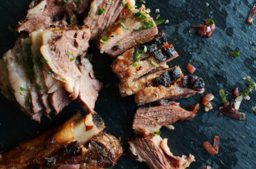 Grilled beef short ribs