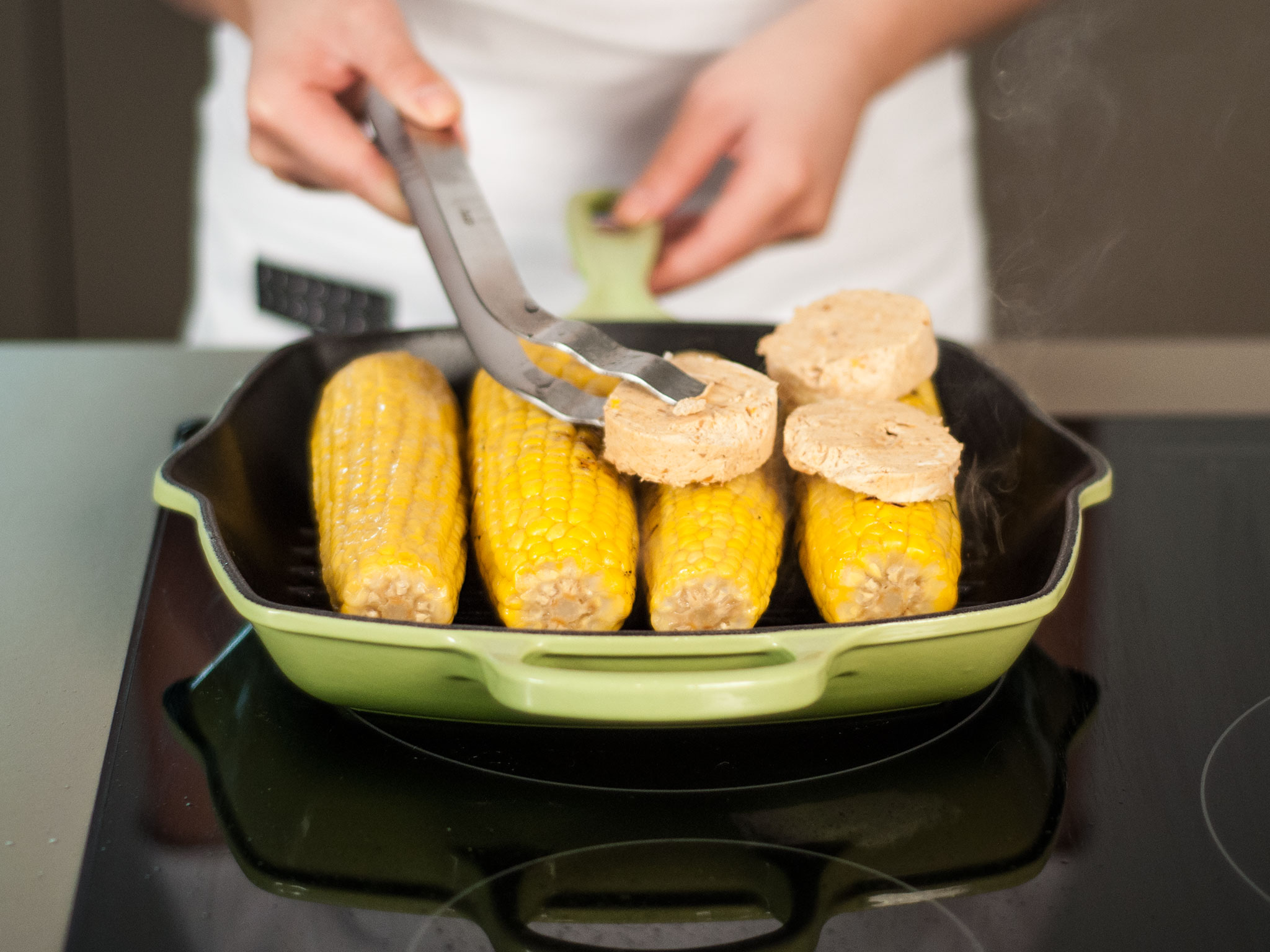 Grilled corn with miso butter