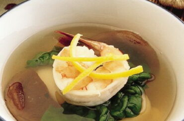 Rice Cake Soup with Shrimp