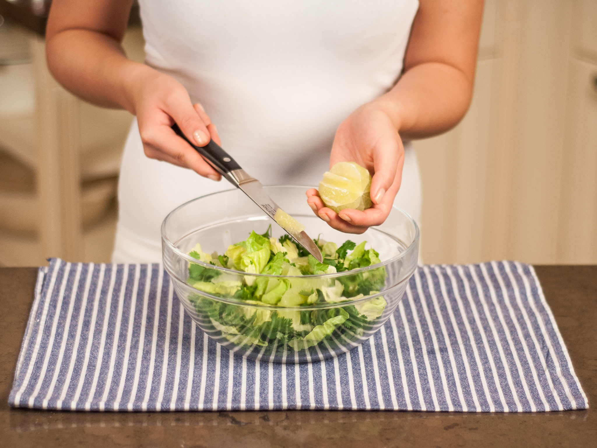Lentil croquettes with cilantro-lime salad