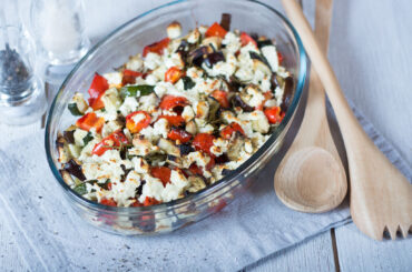 Oven ratatouille with feta