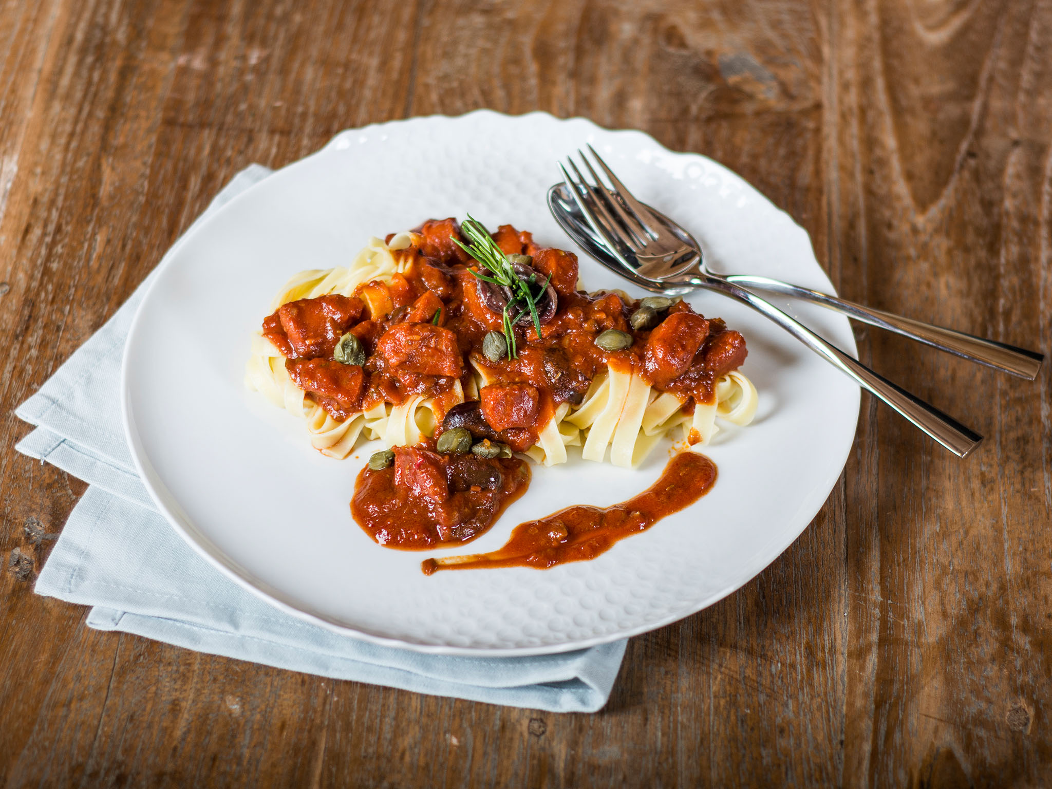 Pasta Puttanesca Pasta Puttanesca