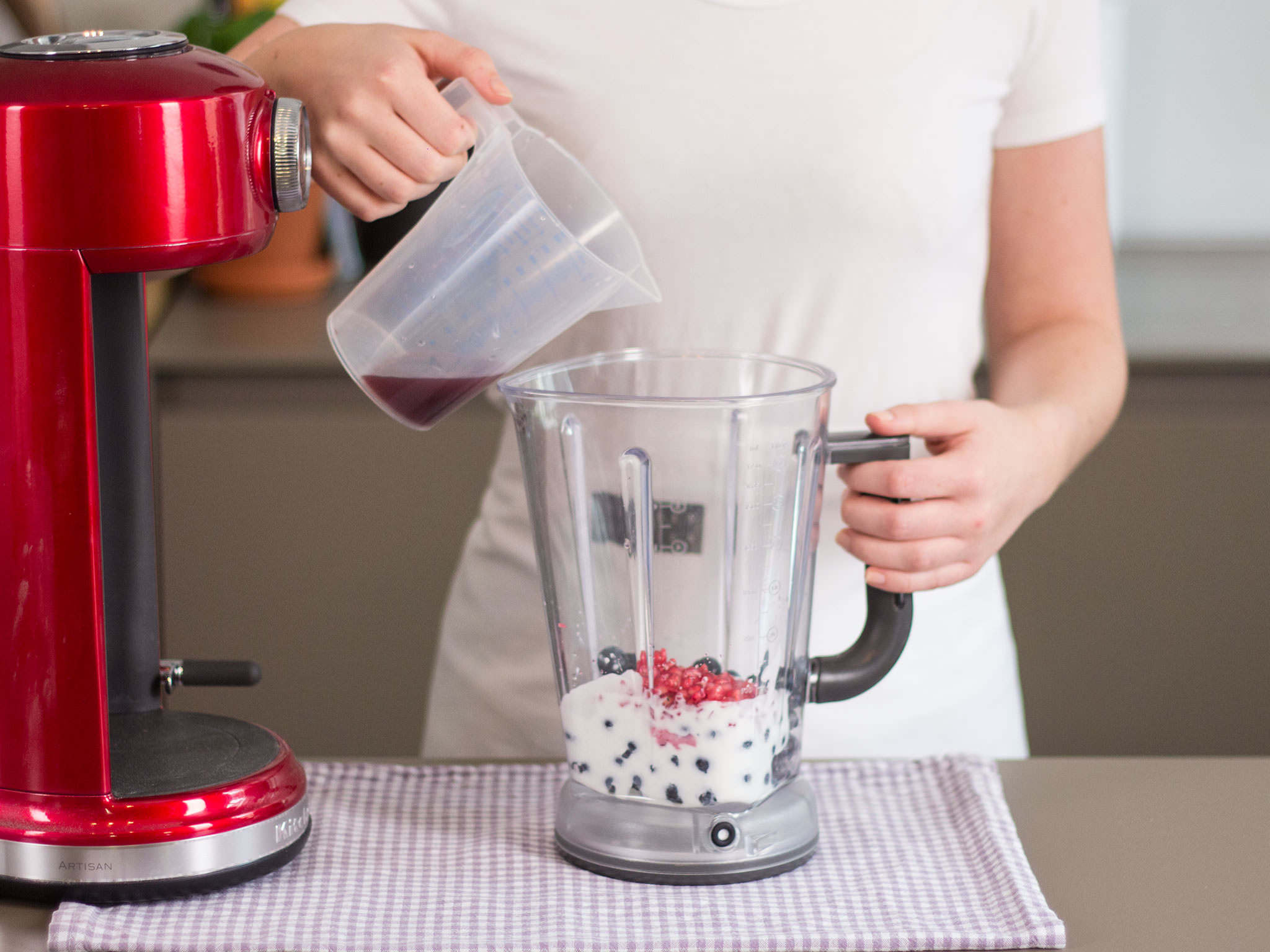 Pomegranate blueberry smoothie