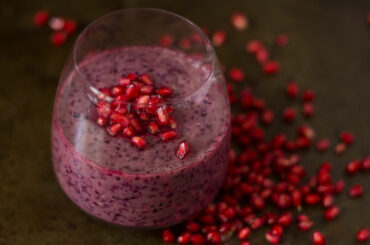 Pomegranate blueberry smoothie