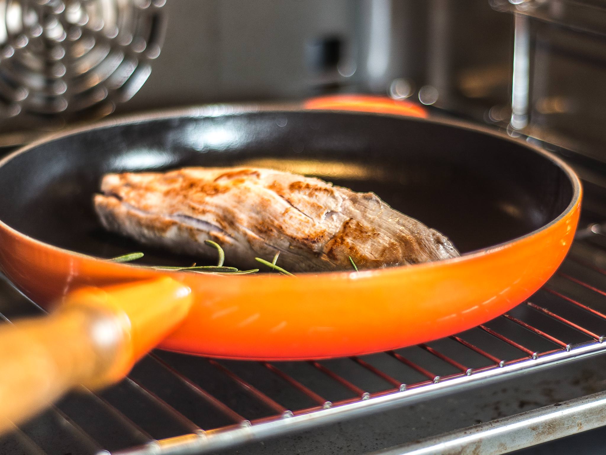 Pork tenderloin with tarragon carrots and mashed potatoes