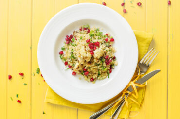 Quick cauliflower tabbouleh