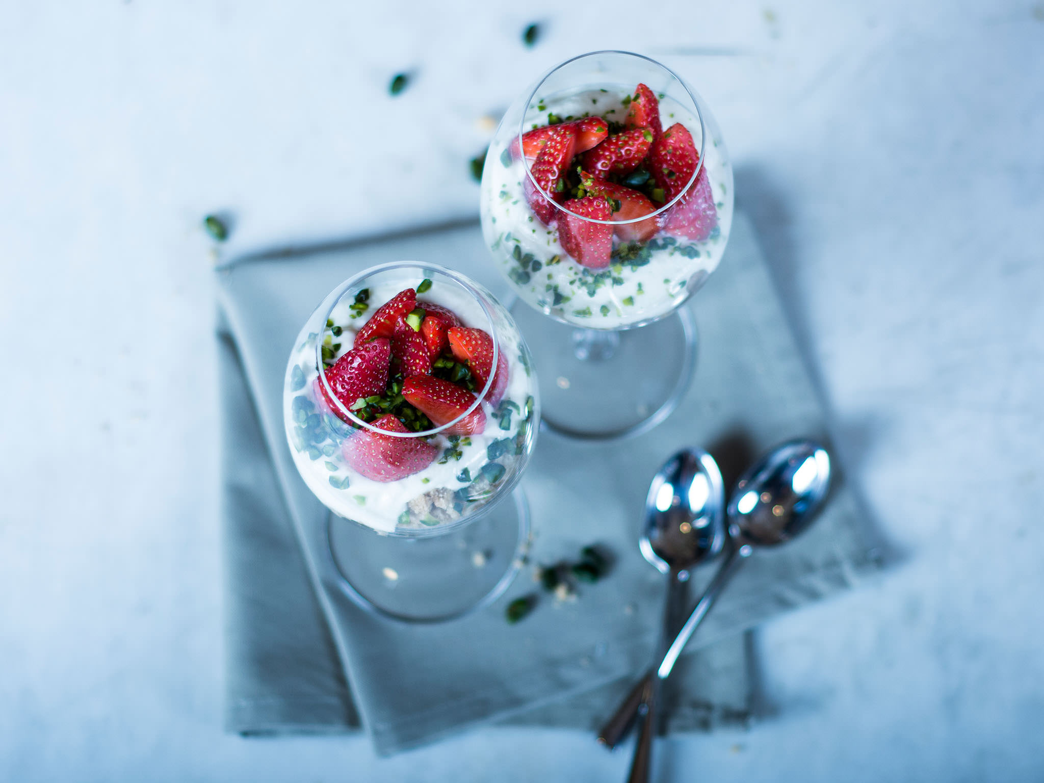 Quick cheesecake in a glass Quick cheesecake in a glass