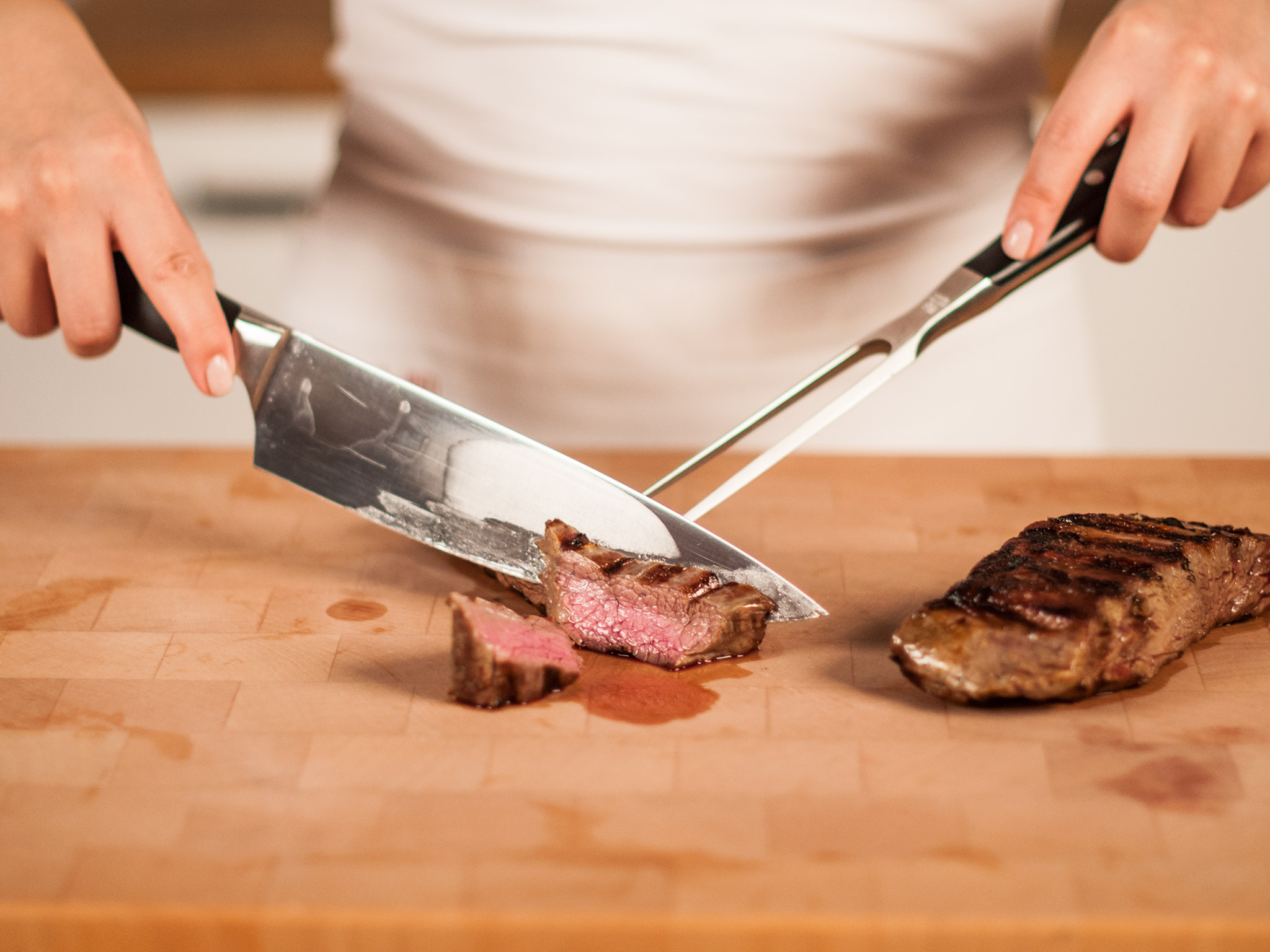 (RED) Skirt steak tortilla with chimichurri sauce