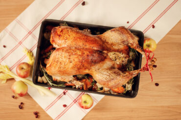 Roasted juicy turkey