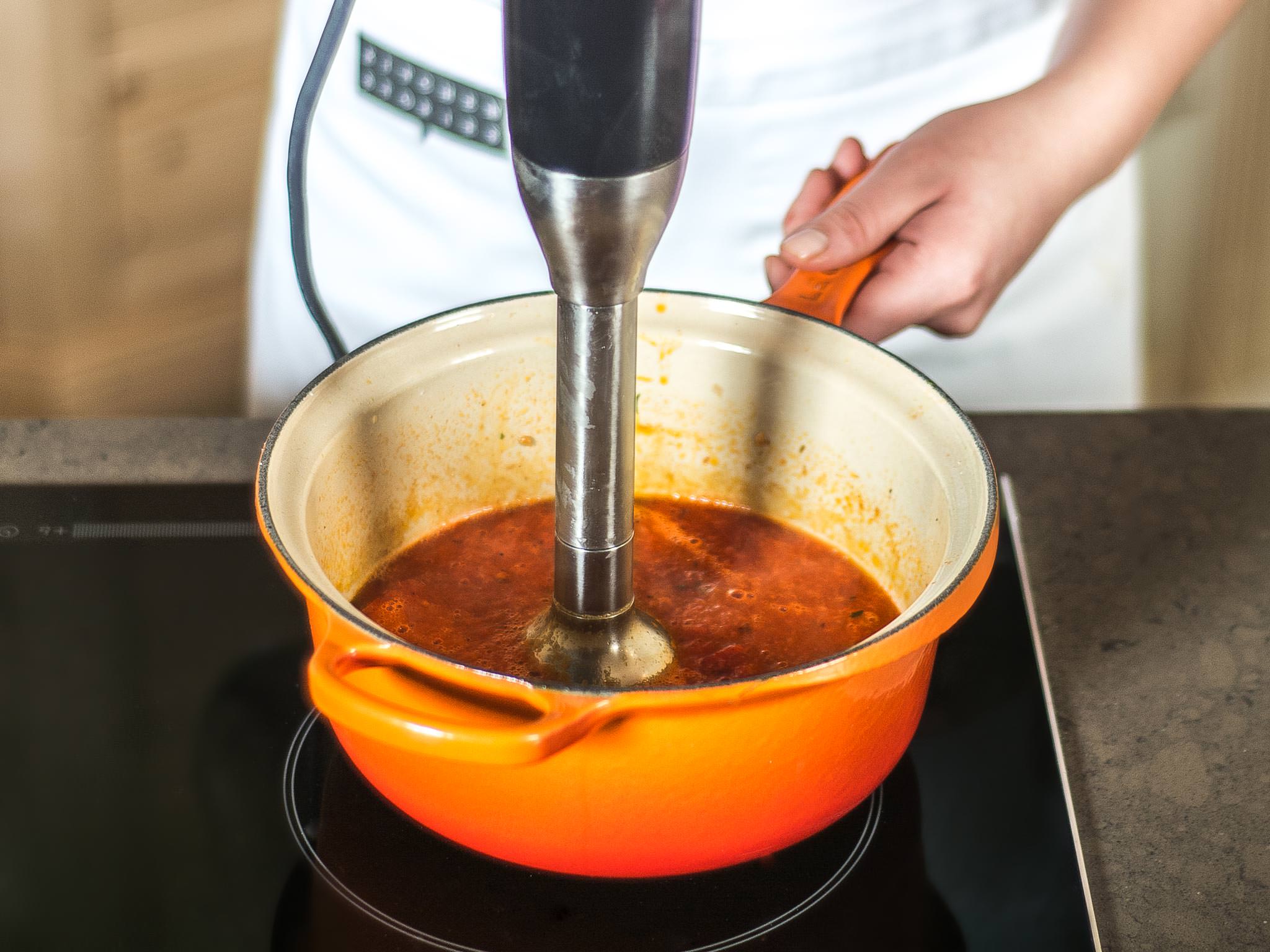 Roasted tomato soup with cilantro crema