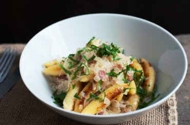 Sauerkraut and potato dumplings