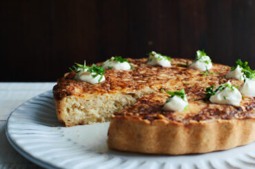 Sauerkraut apple and bacon quiche