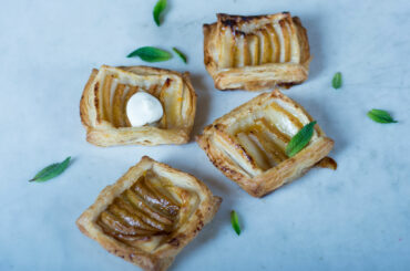 Simple pear tarts