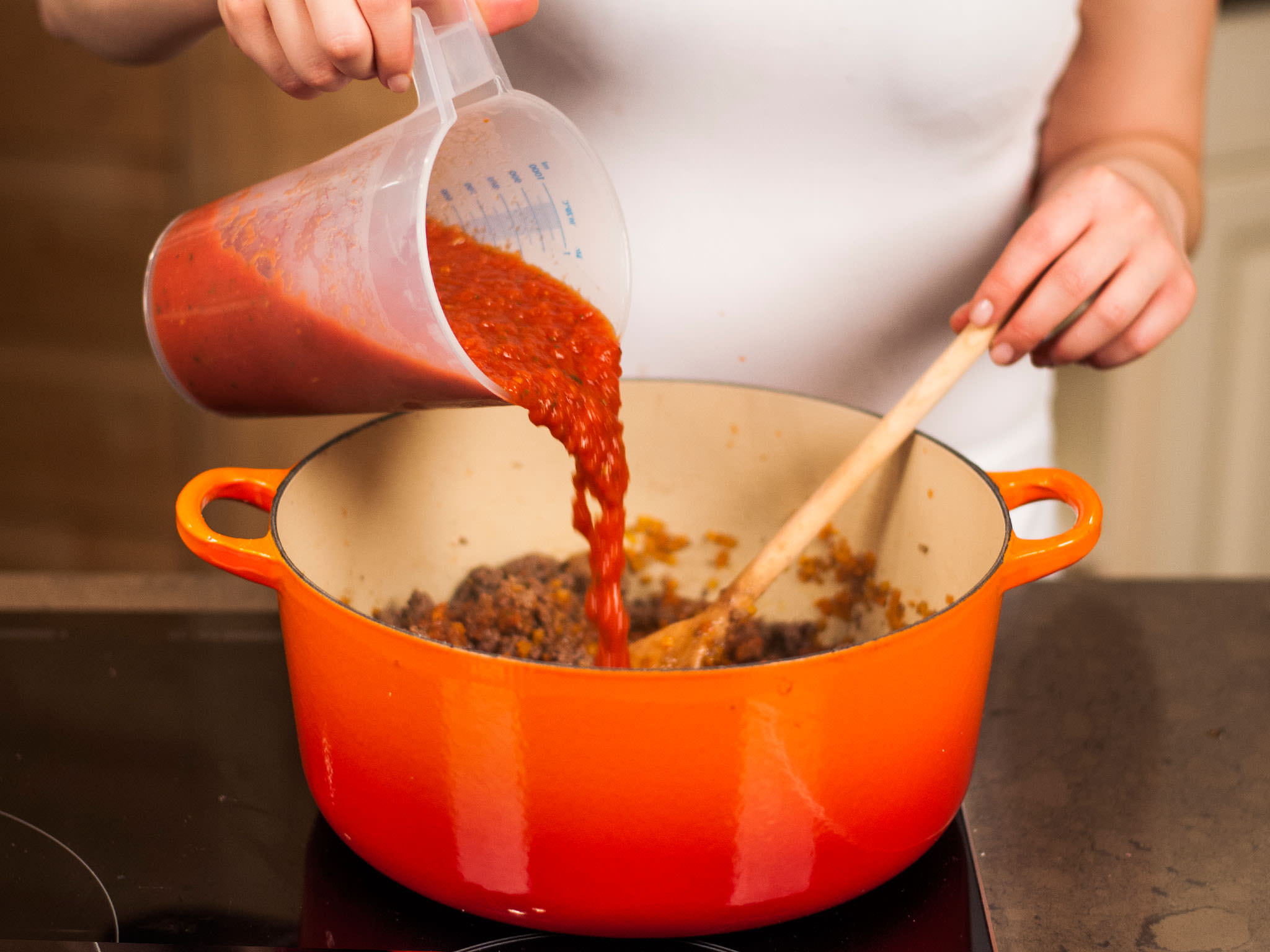 Simple spaghetti bolognese