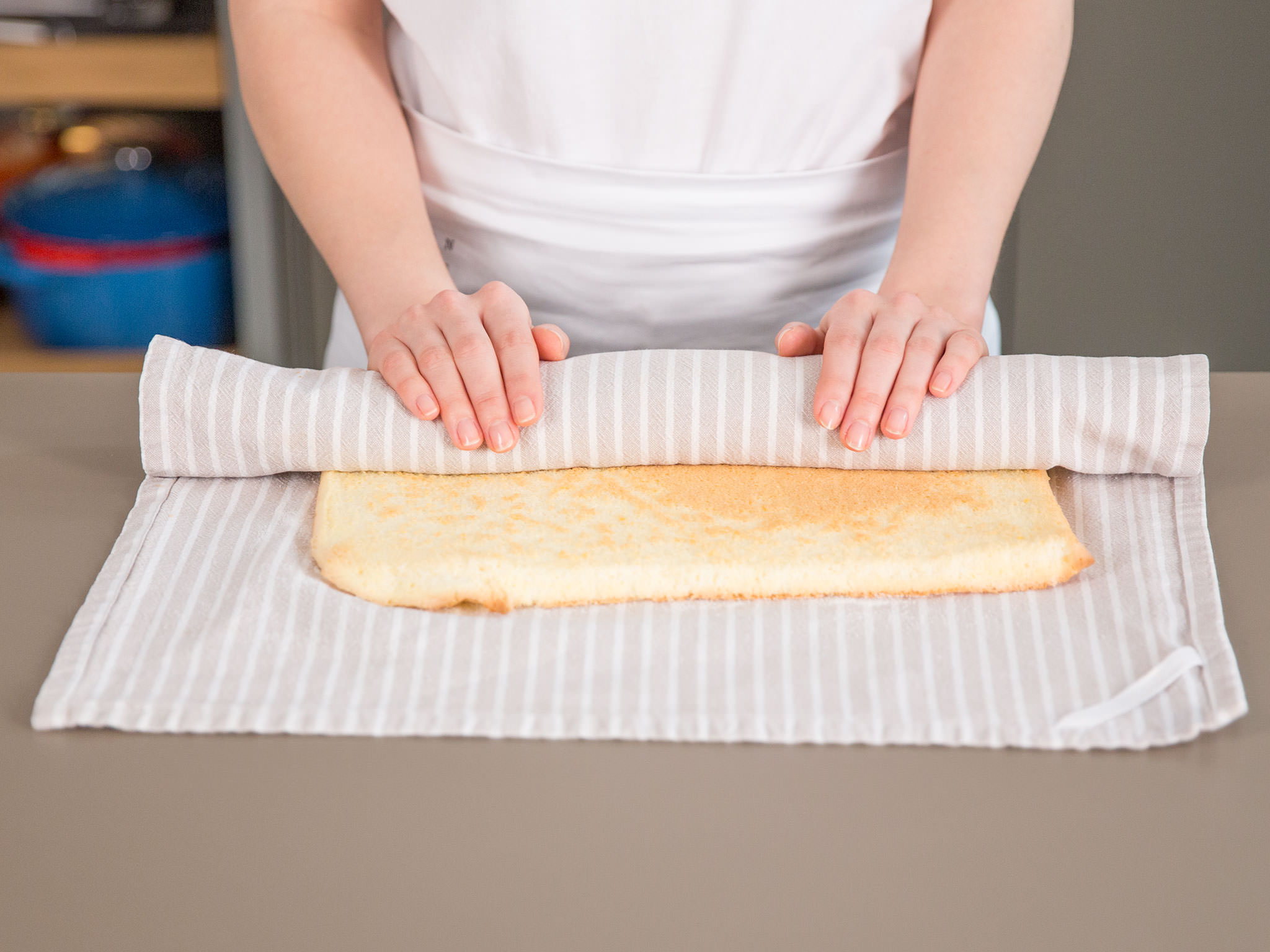 Strawberry swiss roll