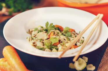Thai chicken noodle soup