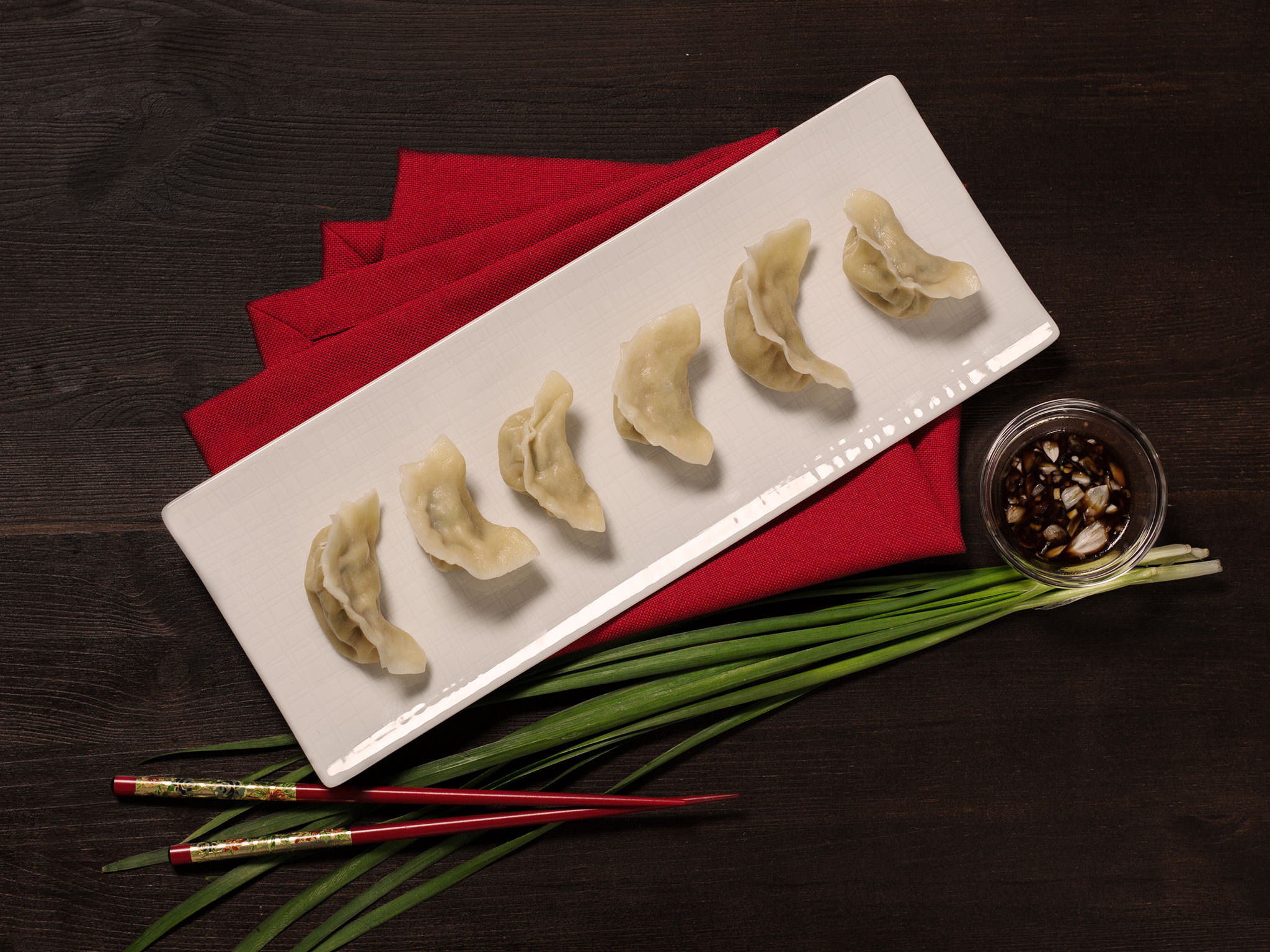 Three savory dumplings Three savory dumplings