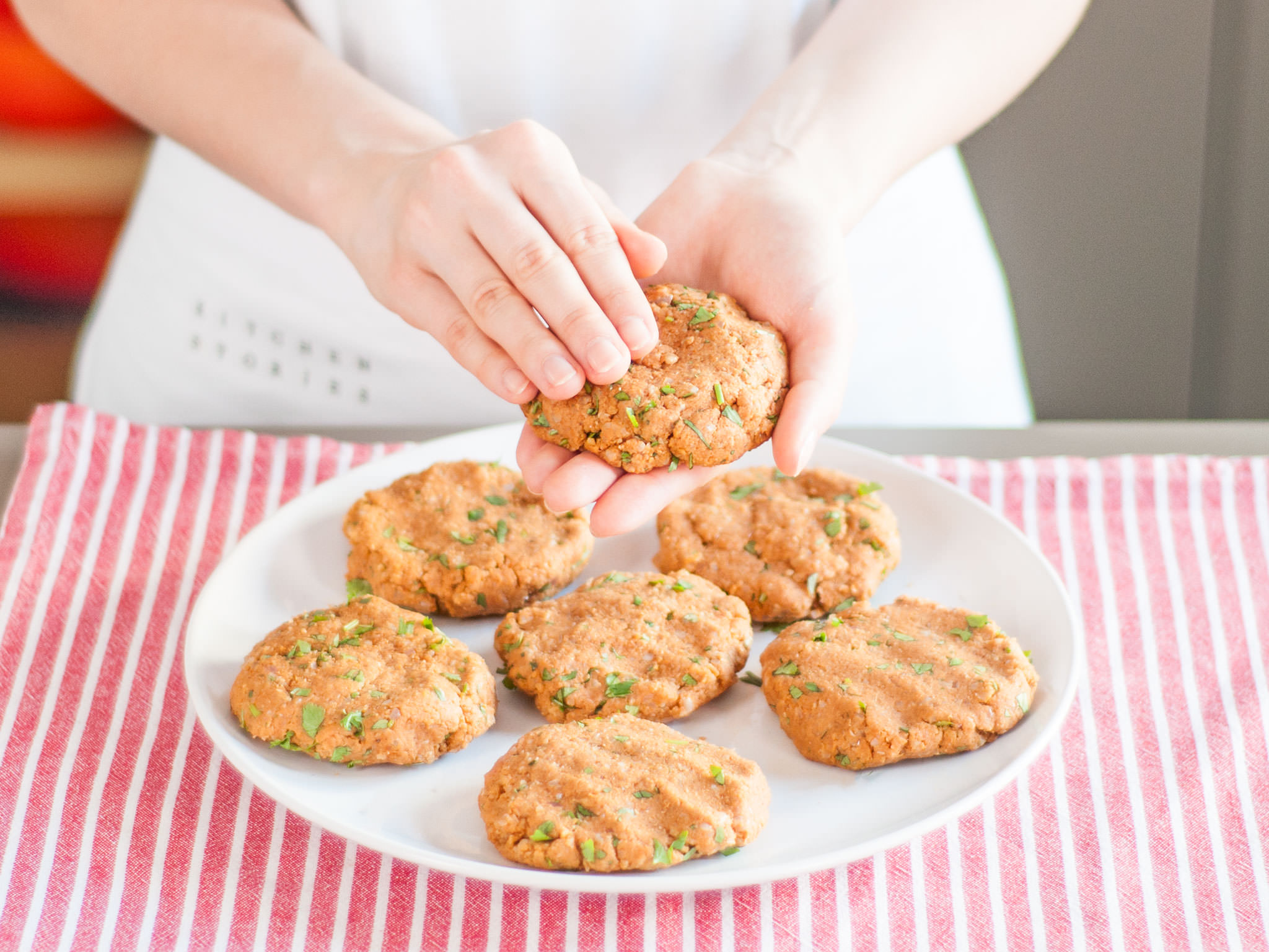 Vegan chickpea burger