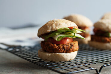 Vegan chickpea burger