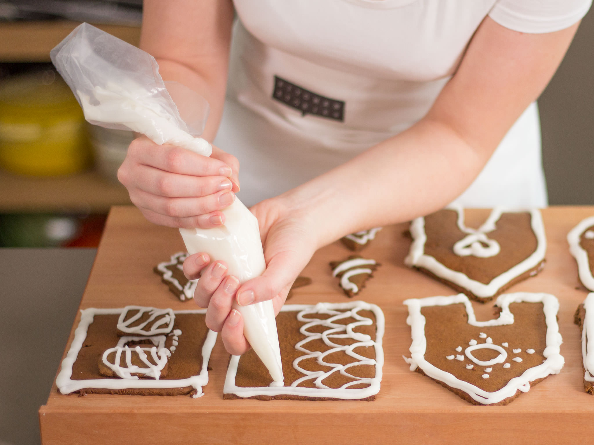 Vegan gingerbread house