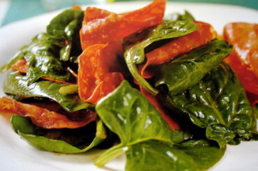 lWarm Chrizo and Spinach Salad