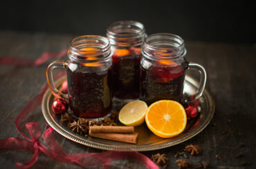 Warming mulled wine